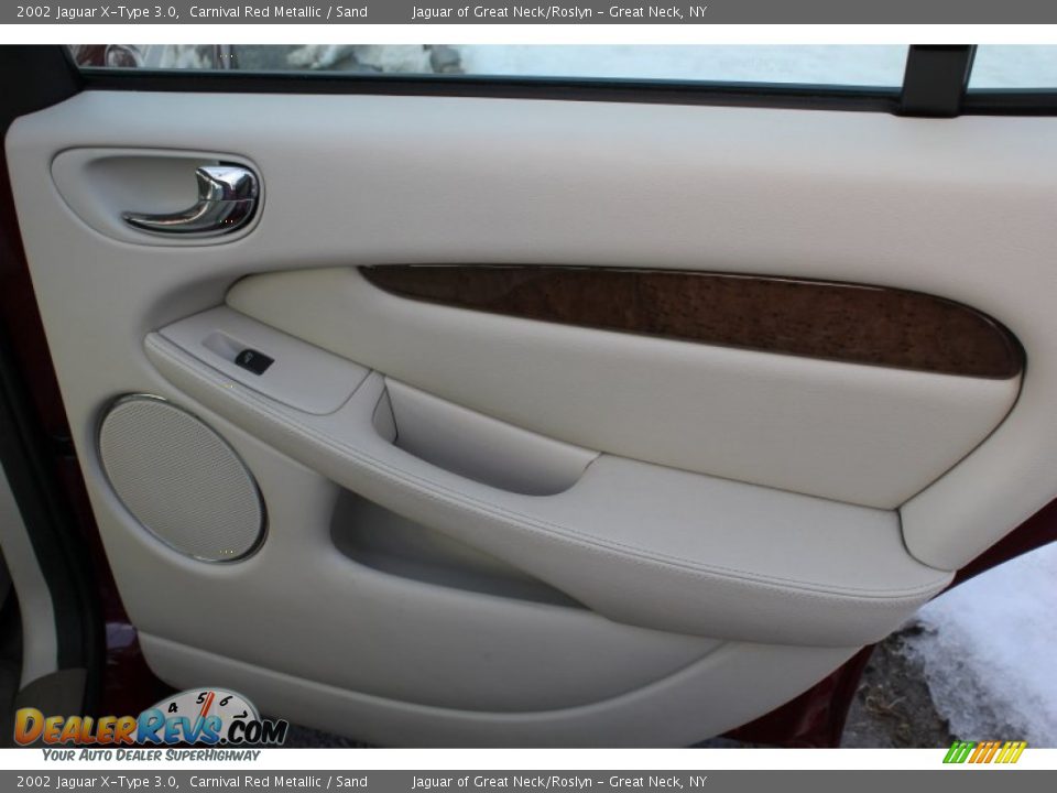 2002 Jaguar X-Type 3.0 Carnival Red Metallic / Sand Photo #12