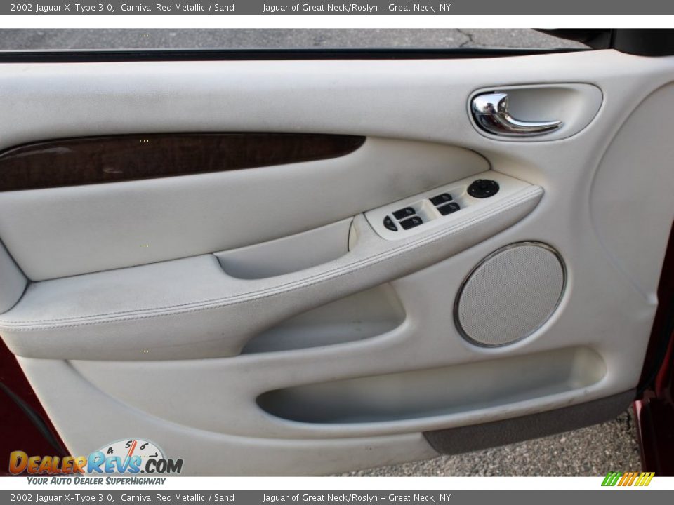 2002 Jaguar X-Type 3.0 Carnival Red Metallic / Sand Photo #18