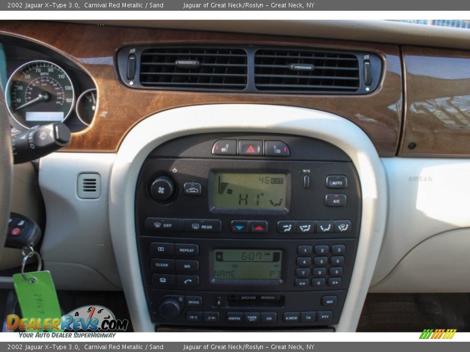 2002 Jaguar X-Type 3.0 Carnival Red Metallic / Sand Photo #20