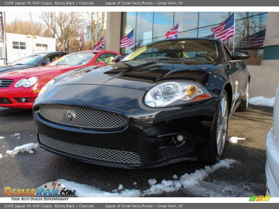 2008 Jaguar XK XKR Coupe Ebony Black / Charcoal Photo #1