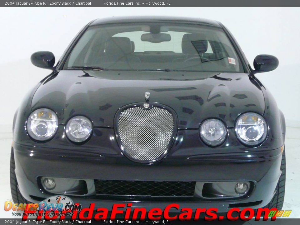 2004 Jaguar S-Type R Ebony Black / Charcoal Photo #5