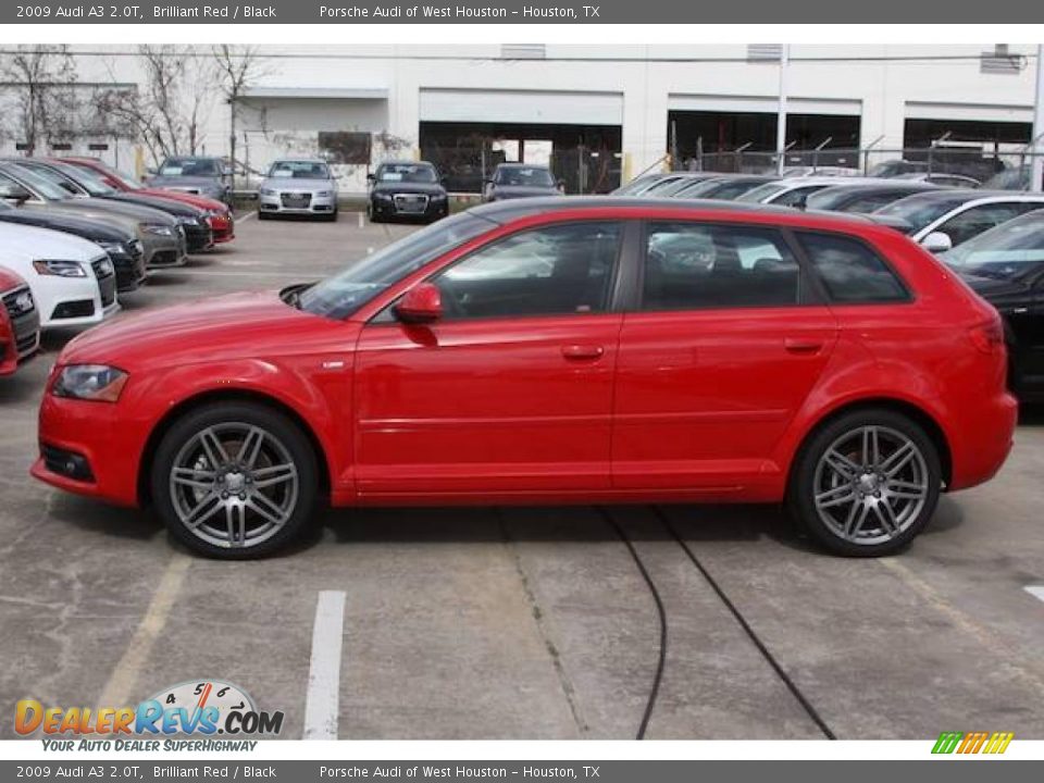 2009 Audi A3 2.0T Brilliant Red / Black Photo #1