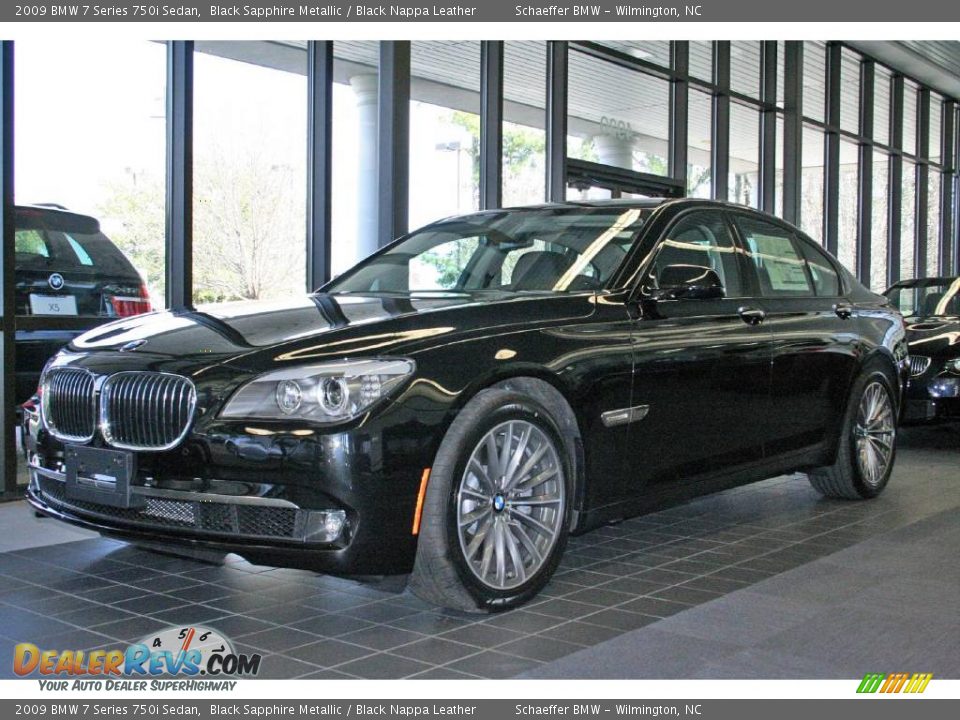 2009 BMW 7 Series 750i Sedan Black Sapphire Metallic / Black Nappa Leather Photo #1