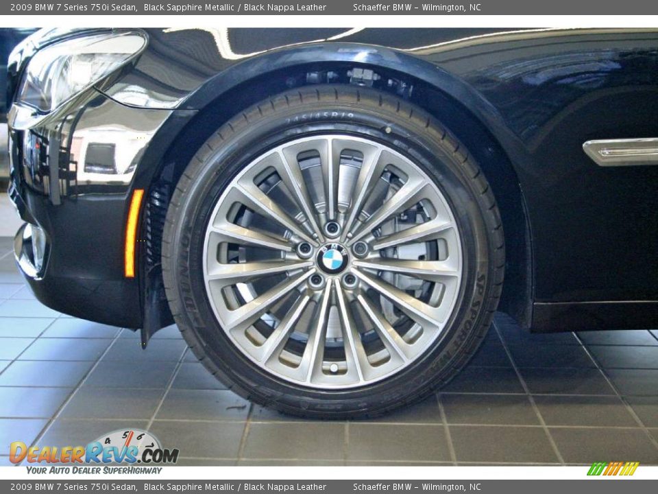 2009 BMW 7 Series 750i Sedan Black Sapphire Metallic / Black Nappa Leather Photo #5