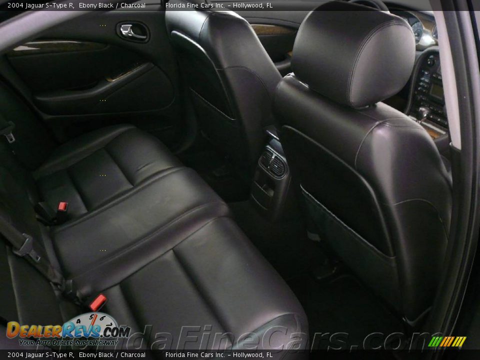 2004 Jaguar S-Type R Ebony Black / Charcoal Photo #16