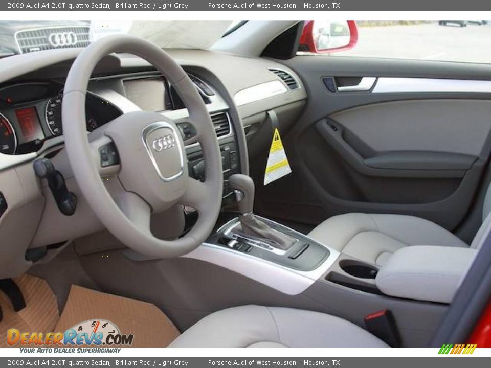 2009 Audi A4 2.0T quattro Sedan Brilliant Red / Light Grey Photo #5