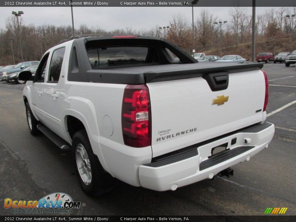 2012 Chevrolet Avalanche LT 4x4 Summit White / Ebony Photo #8