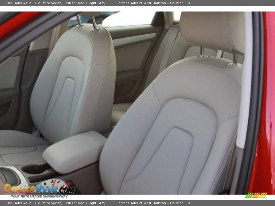 2009 Audi A4 2.0T quattro Sedan Brilliant Red / Light Grey Photo #6