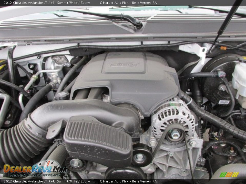 2012 Chevrolet Avalanche LT 4x4 Summit White / Ebony Photo #12
