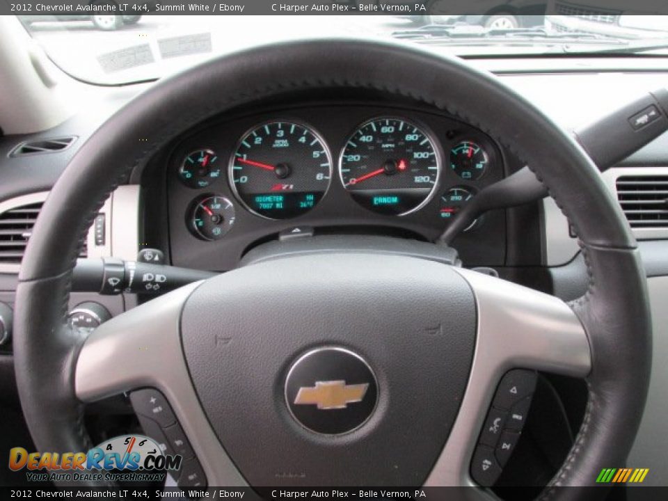 2012 Chevrolet Avalanche LT 4x4 Summit White / Ebony Photo #21