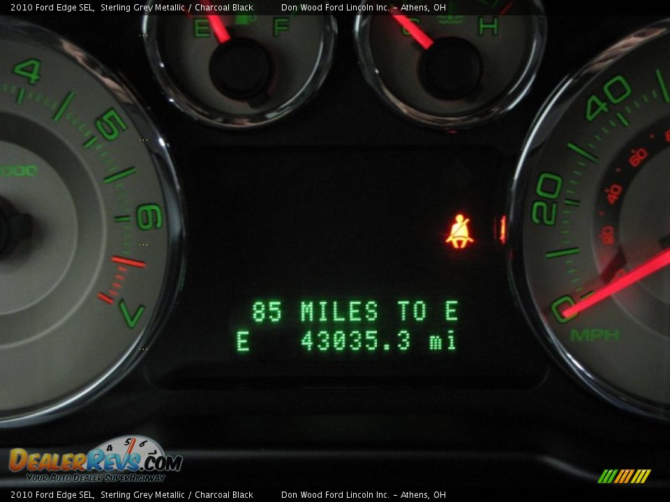 2010 Ford Edge SEL Sterling Grey Metallic / Charcoal Black Photo #21