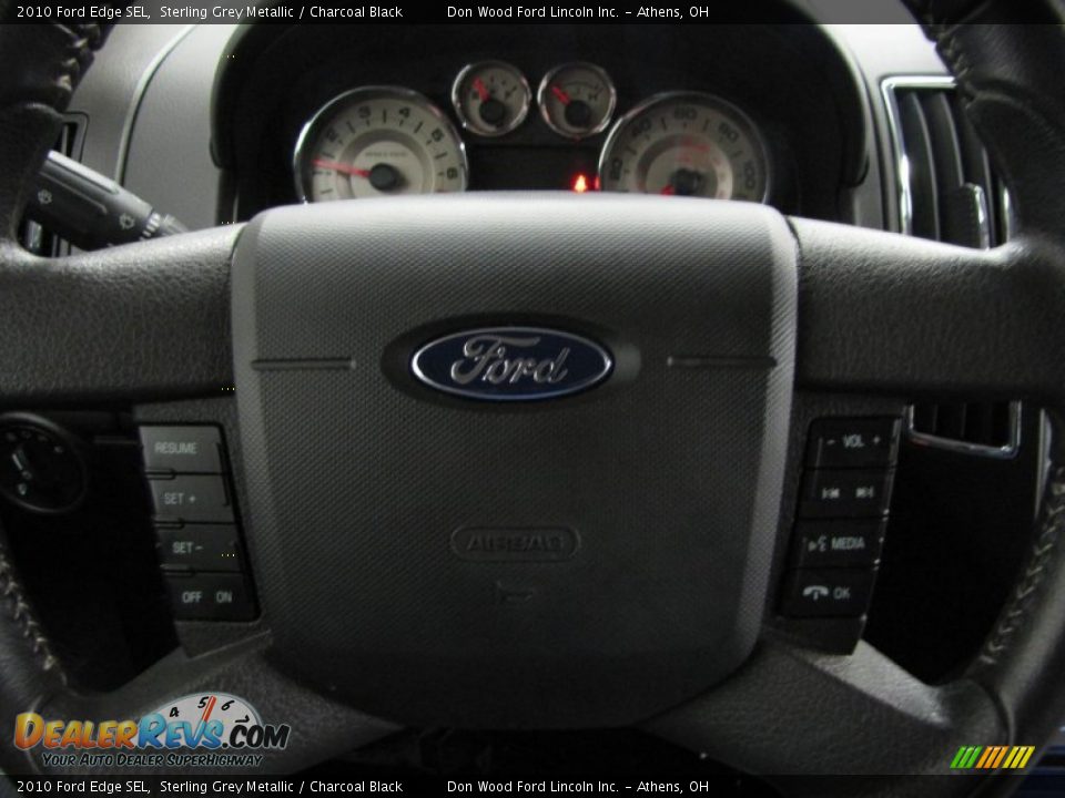 2010 Ford Edge SEL Sterling Grey Metallic / Charcoal Black Photo #22