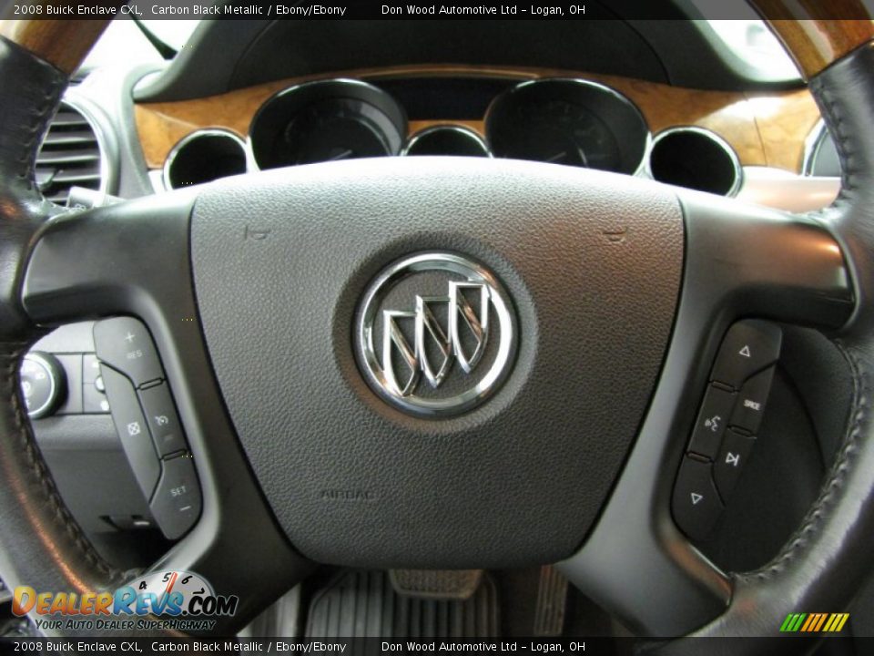 2008 Buick Enclave CXL Carbon Black Metallic / Ebony/Ebony Photo #17