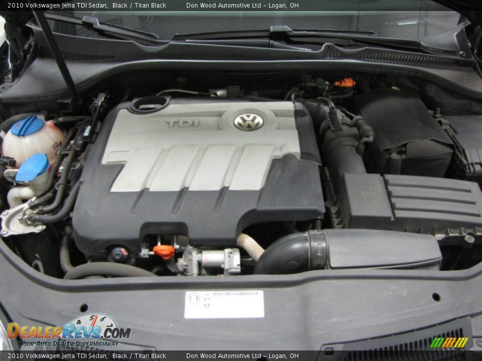 2010 Volkswagen Jetta TDI Sedan Black / Titan Black Photo #4