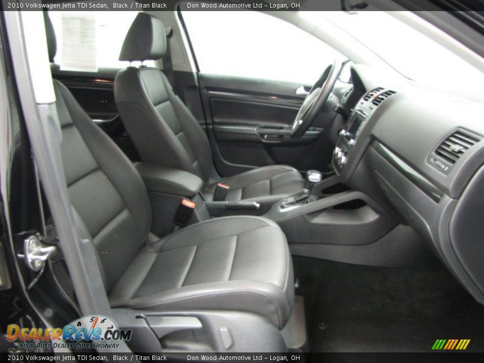 2010 Volkswagen Jetta TDI Sedan Black / Titan Black Photo #8