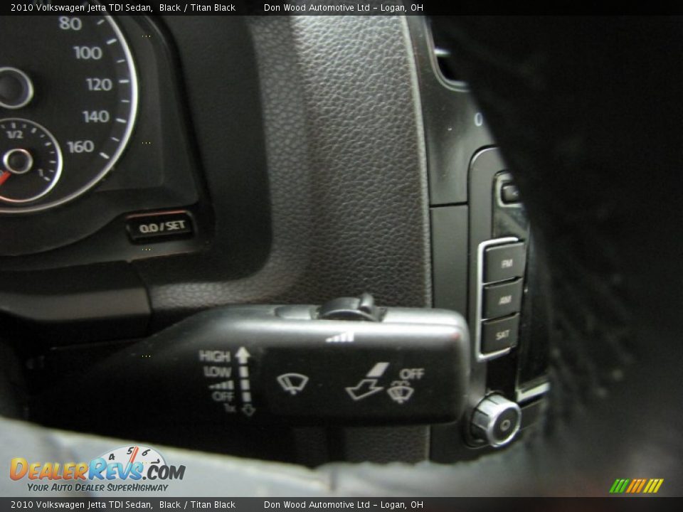 2010 Volkswagen Jetta TDI Sedan Black / Titan Black Photo #18