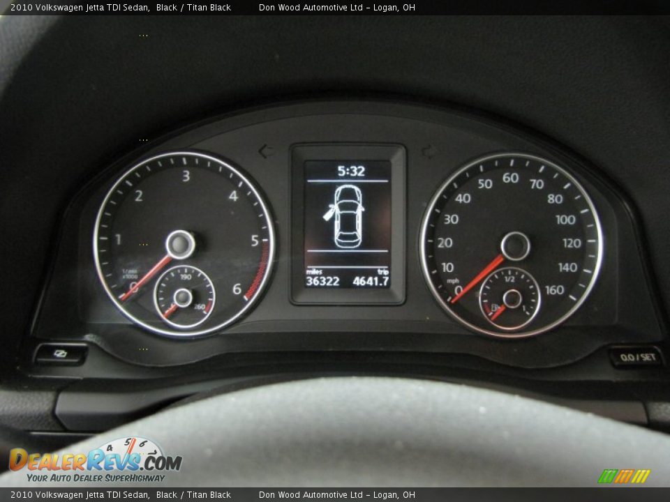 2010 Volkswagen Jetta TDI Sedan Black / Titan Black Photo #19