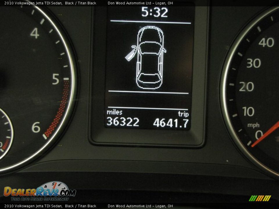 2010 Volkswagen Jetta TDI Sedan Black / Titan Black Photo #20