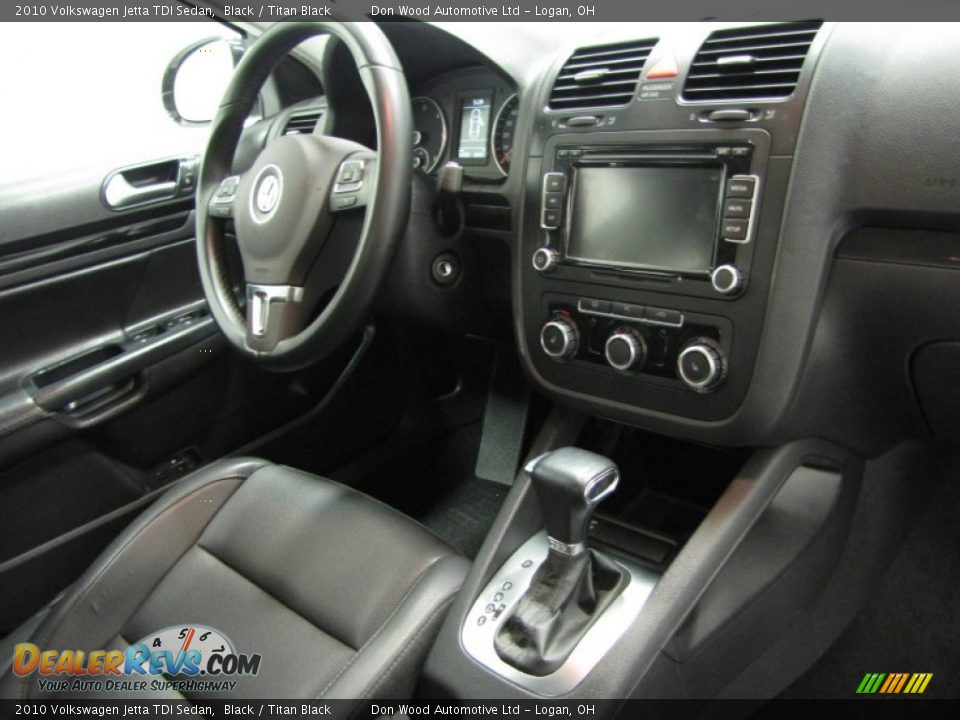 2010 Volkswagen Jetta TDI Sedan Black / Titan Black Photo #21