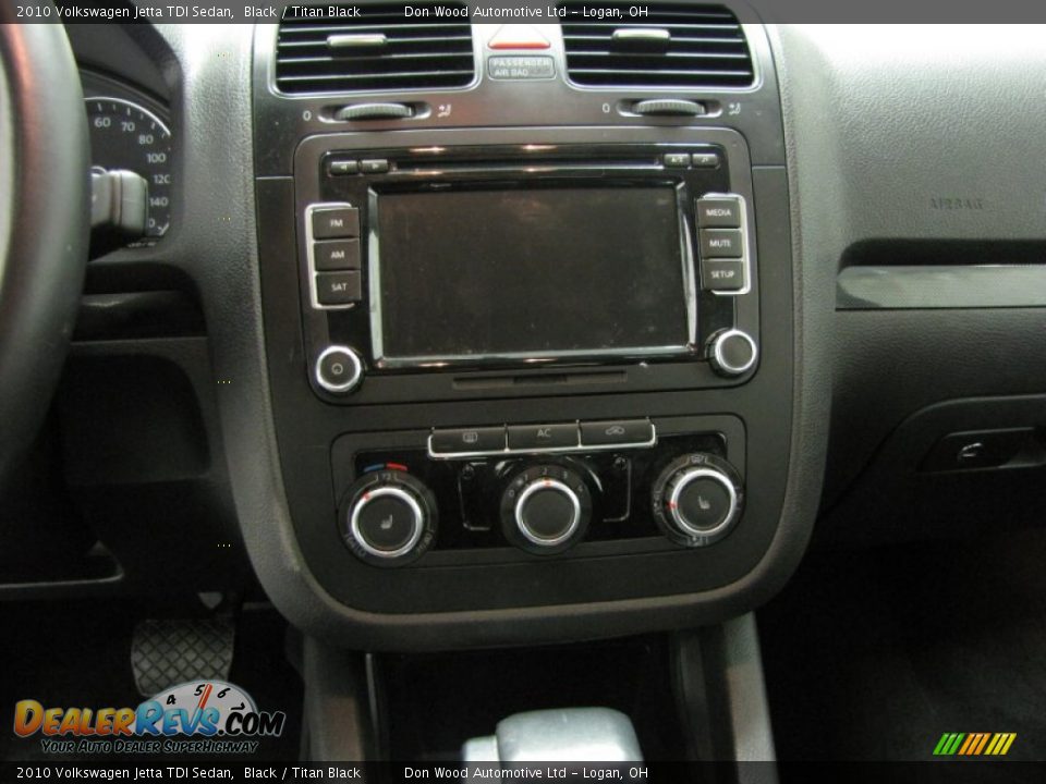 2010 Volkswagen Jetta TDI Sedan Black / Titan Black Photo #22