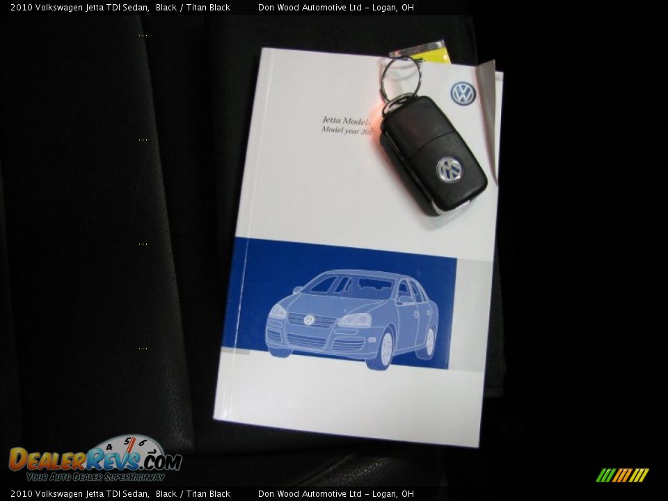2010 Volkswagen Jetta TDI Sedan Black / Titan Black Photo #25