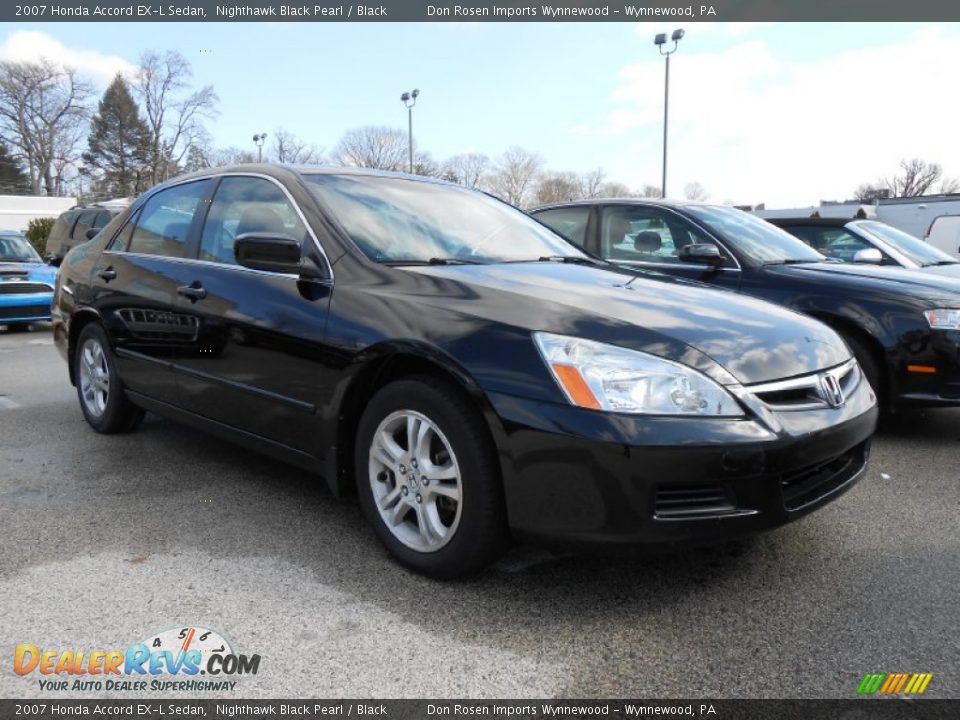 2007 Honda Accord EX-L Sedan Nighthawk Black Pearl / Black Photo #1