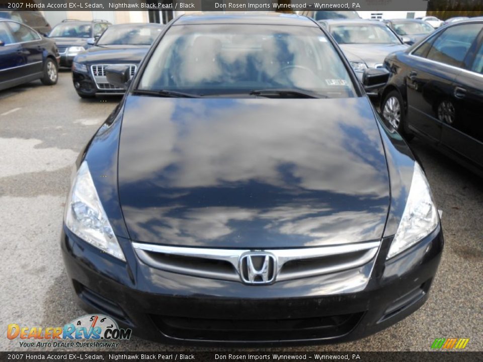 2007 Honda Accord EX-L Sedan Nighthawk Black Pearl / Black Photo #2