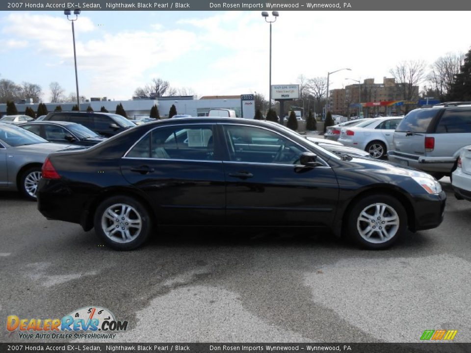 2007 Honda Accord EX-L Sedan Nighthawk Black Pearl / Black Photo #4