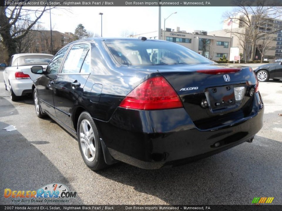 Nighthawk Black Pearl 2007 Honda Accord EX-L Sedan Photo #7