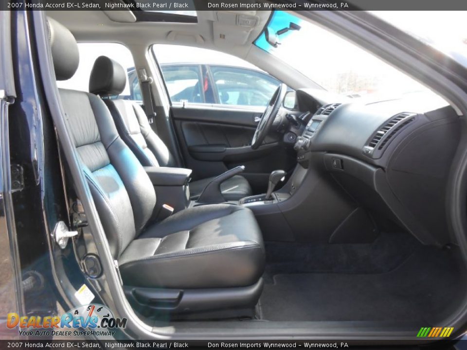2007 Honda Accord EX-L Sedan Nighthawk Black Pearl / Black Photo #12