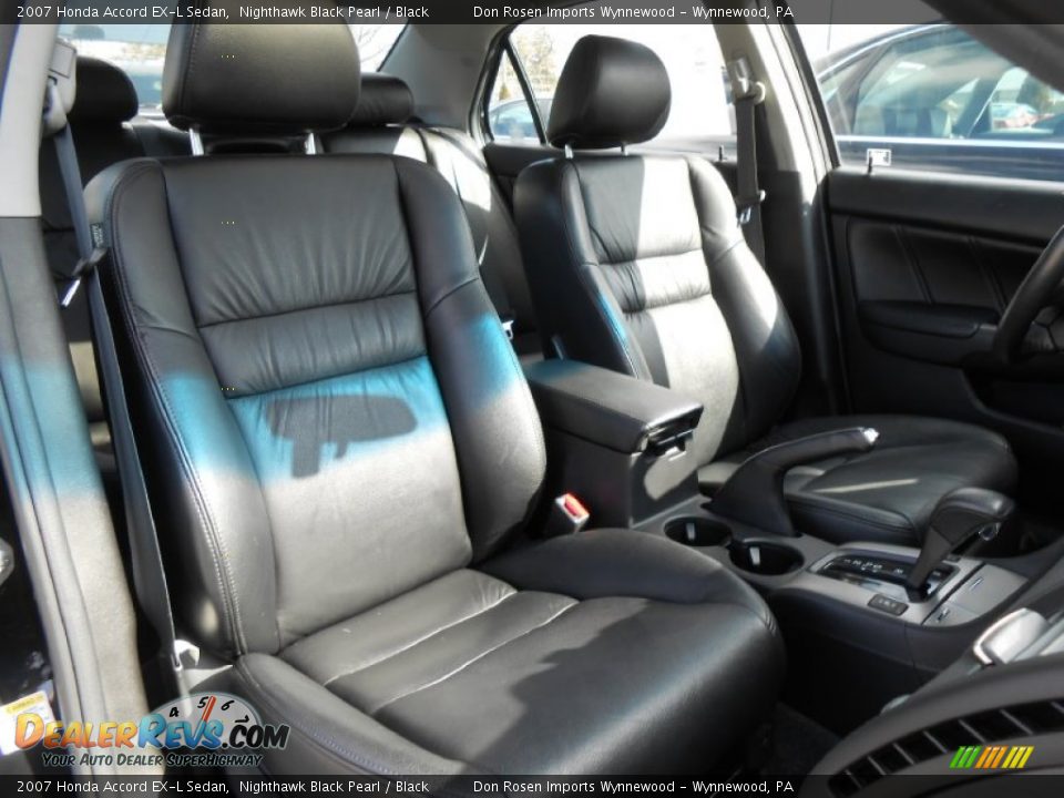 2007 Honda Accord EX-L Sedan Nighthawk Black Pearl / Black Photo #13