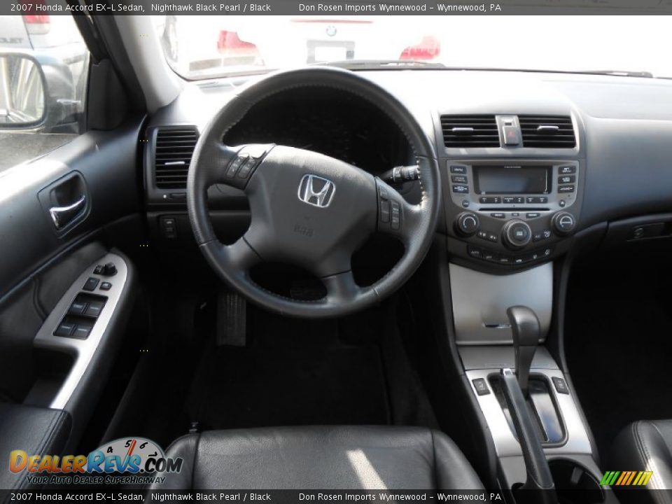 2007 Honda Accord EX-L Sedan Nighthawk Black Pearl / Black Photo #18
