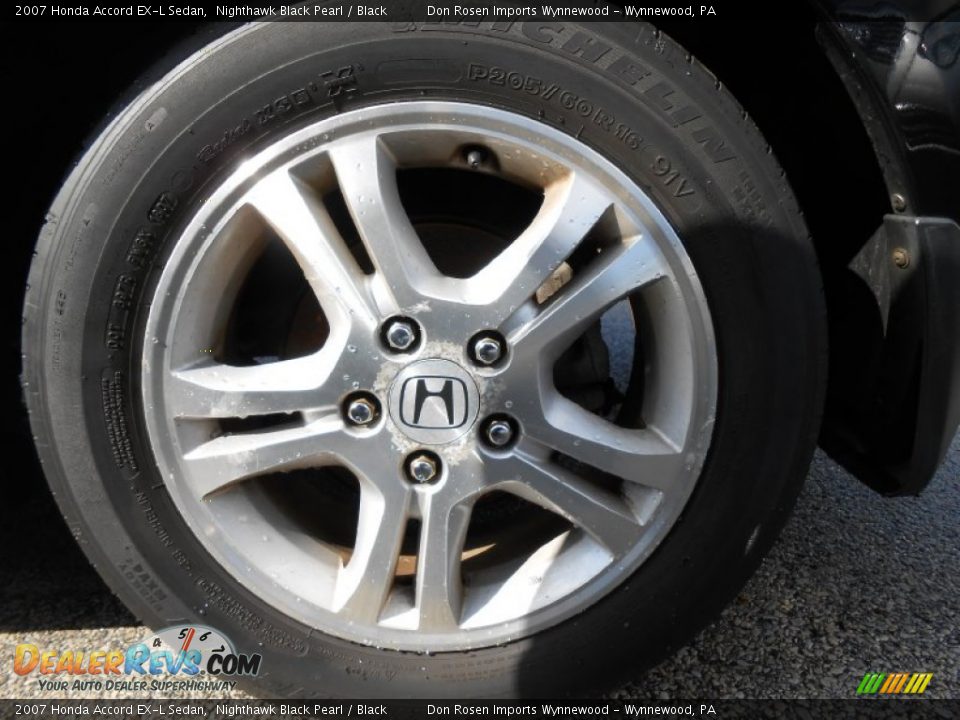 2007 Honda Accord EX-L Sedan Nighthawk Black Pearl / Black Photo #21