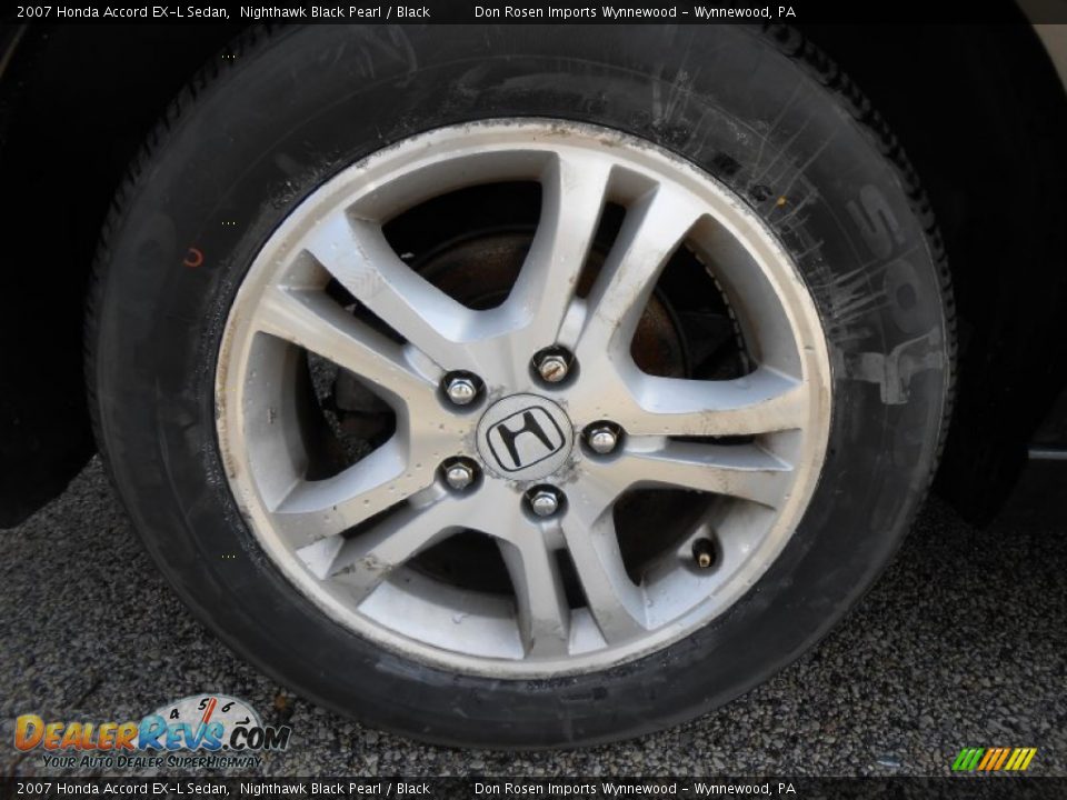2007 Honda Accord EX-L Sedan Nighthawk Black Pearl / Black Photo #22