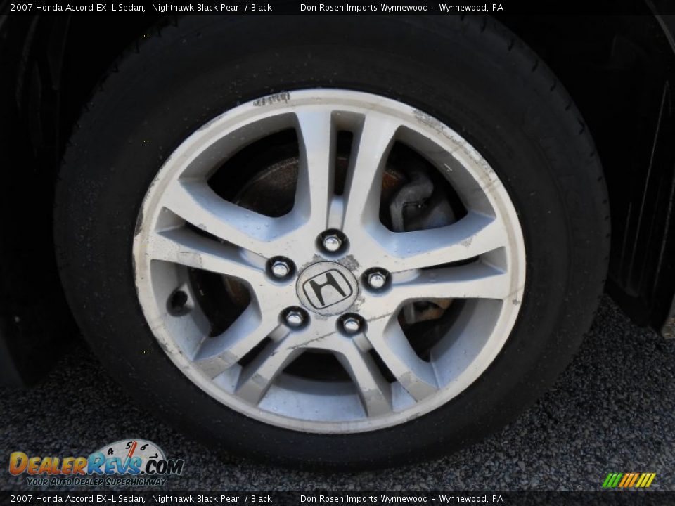 2007 Honda Accord EX-L Sedan Nighthawk Black Pearl / Black Photo #23