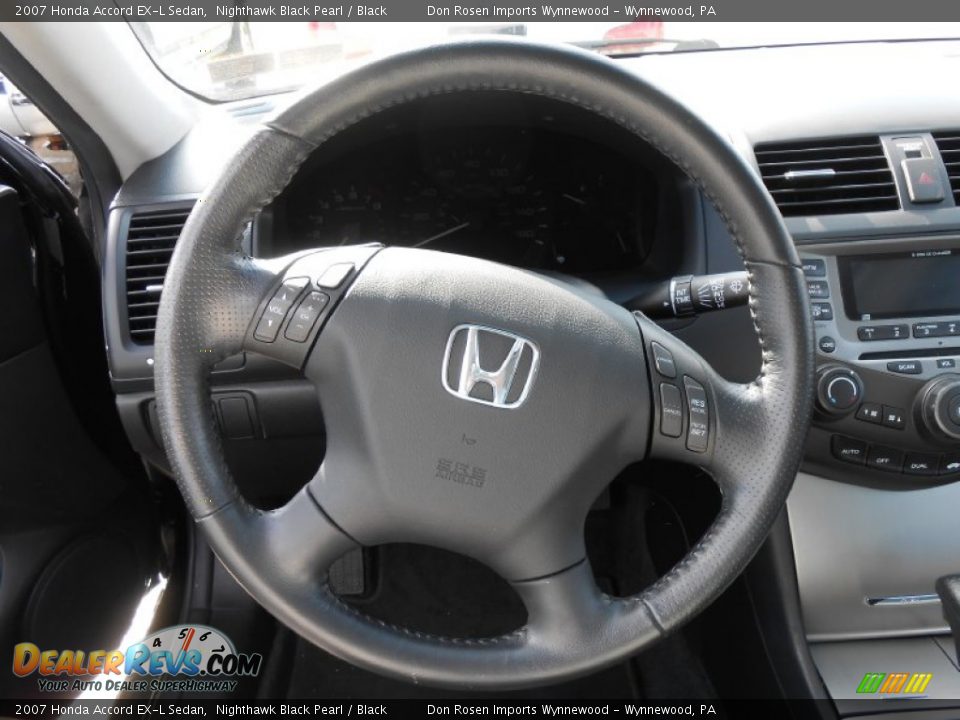 2007 Honda Accord EX-L Sedan Steering Wheel Photo #26