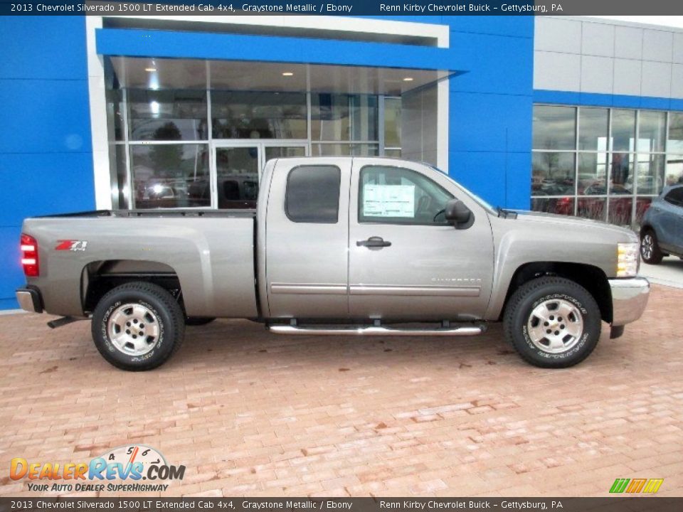 2013 Chevrolet Silverado 1500 LT Extended Cab 4x4 Graystone Metallic / Ebony Photo #3
