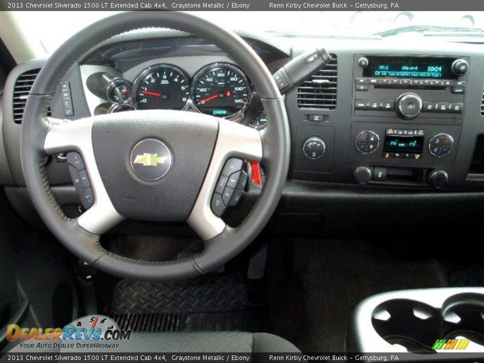 2013 Chevrolet Silverado 1500 LT Extended Cab 4x4 Graystone Metallic / Ebony Photo #7