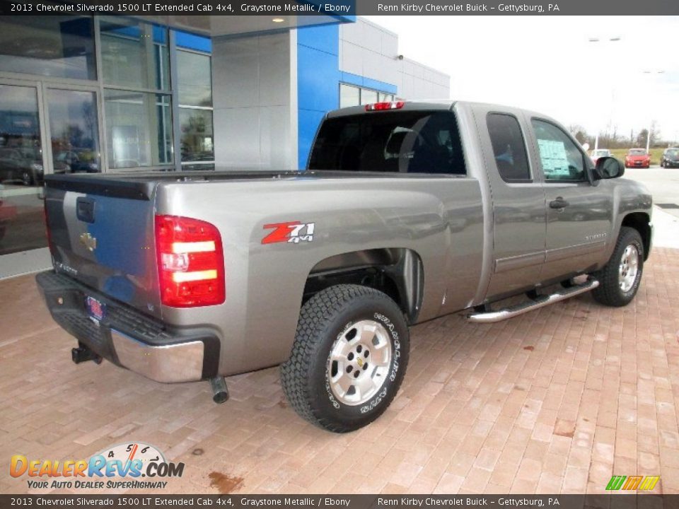 2013 Chevrolet Silverado 1500 LT Extended Cab 4x4 Graystone Metallic / Ebony Photo #11