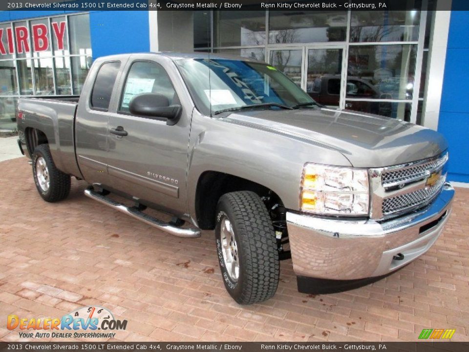2013 Chevrolet Silverado 1500 LT Extended Cab 4x4 Graystone Metallic / Ebony Photo #12