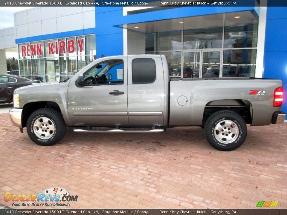 2013 Chevrolet Silverado 1500 LT Extended Cab 4x4 Graystone Metallic / Ebony Photo #13