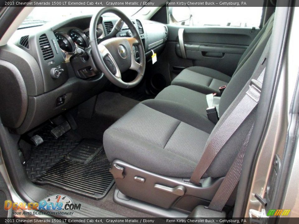 2013 Chevrolet Silverado 1500 LT Extended Cab 4x4 Graystone Metallic / Ebony Photo #18
