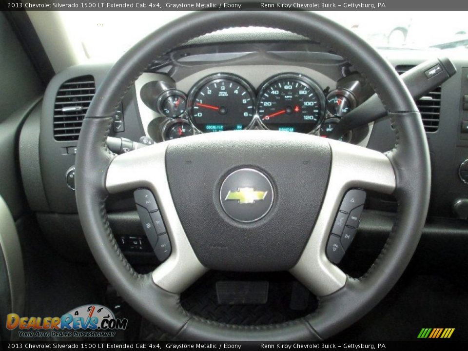 2013 Chevrolet Silverado 1500 LT Extended Cab 4x4 Graystone Metallic / Ebony Photo #22