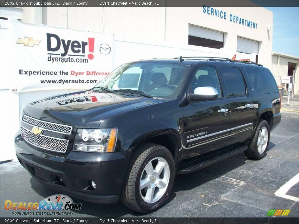 2009 Chevrolet Suburban LTZ Black / Ebony Photo #1