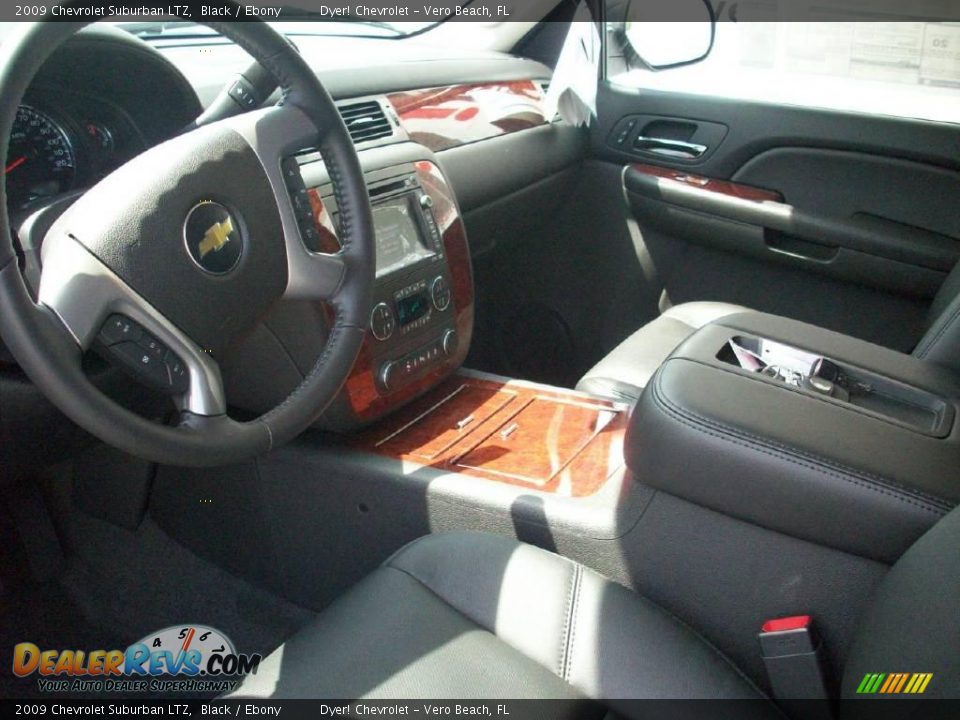 2009 Chevrolet Suburban LTZ Black / Ebony Photo #2