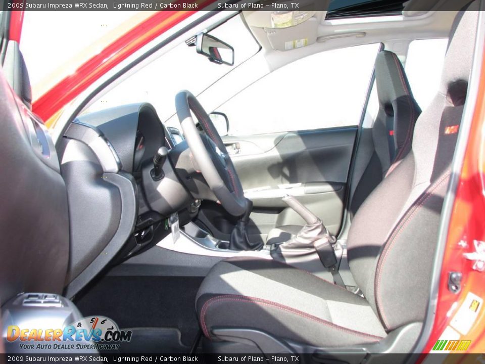 2009 Subaru Impreza WRX Sedan Lightning Red / Carbon Black Photo #5