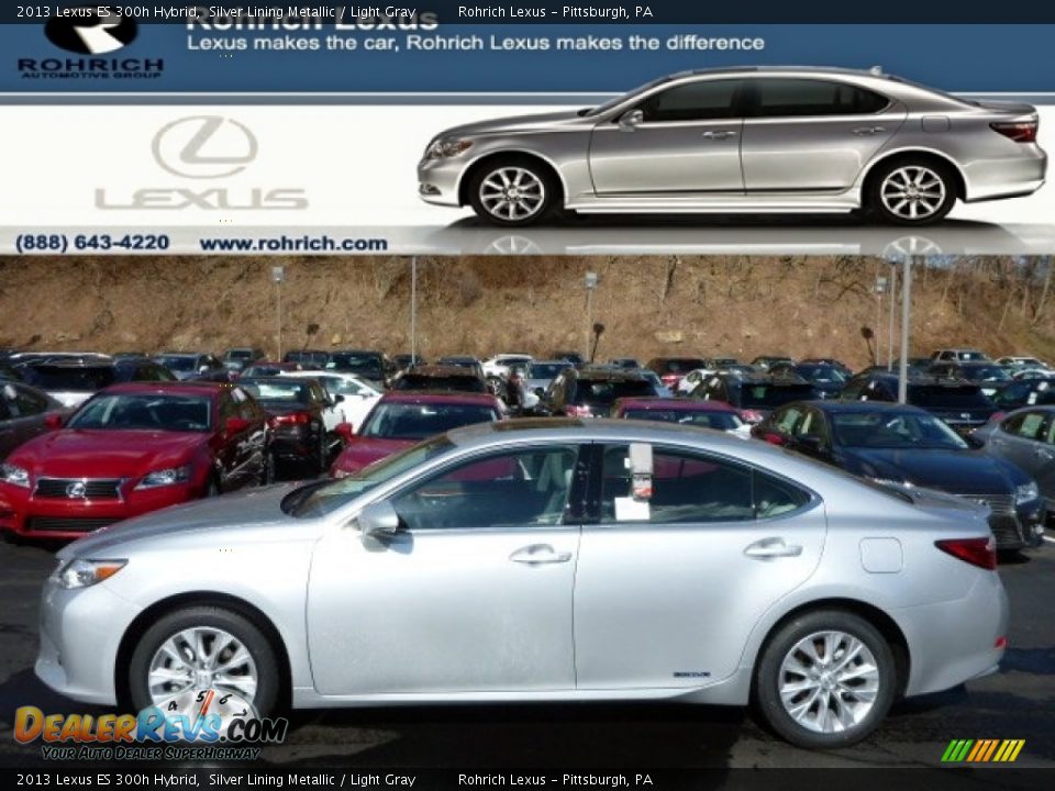 2013 Lexus ES 300h Hybrid Silver Lining Metallic / Light Gray Photo #1