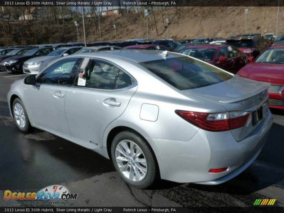 2013 Lexus ES 300h Hybrid Silver Lining Metallic / Light Gray Photo #2