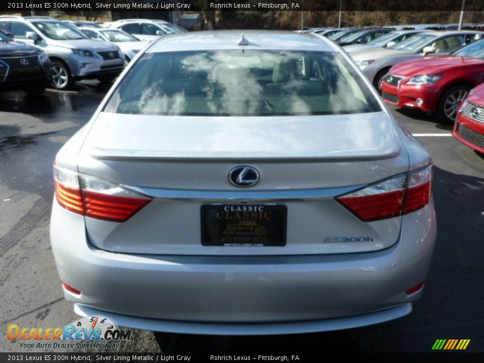 2013 Lexus ES 300h Hybrid Silver Lining Metallic / Light Gray Photo #3