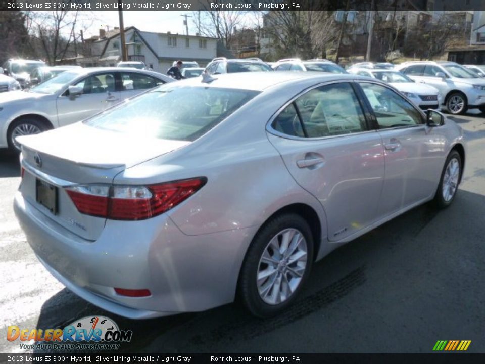 2013 Lexus ES 300h Hybrid Silver Lining Metallic / Light Gray Photo #4